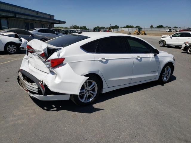 3FA6P0LU4JR116264 - 2018 FORD FUSION SE HYBRID WHITE photo 3