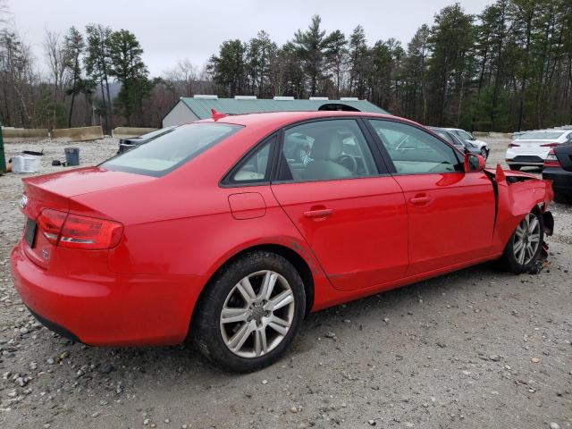 WAUBFAFL4AN002902 - 2010 AUDI A4 PREMIUM RED photo 3