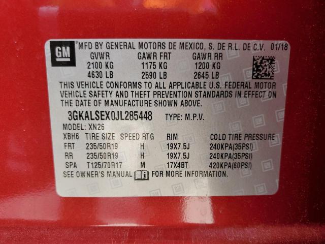 3GKALSEX0JL285448 - 2018 GMC TERRAIN DENALI RED photo 13