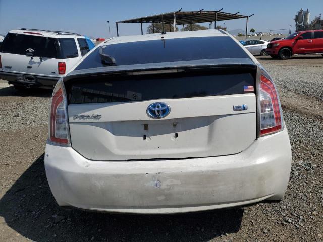 JTDKN3DU5E1740394 - 2014 TOYOTA PRIUS WHITE photo 6