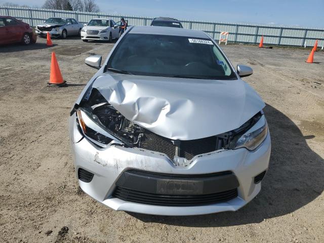 5YFBURHE6EP133585 - 2014 TOYOTA COROLLA L SILVER photo 5