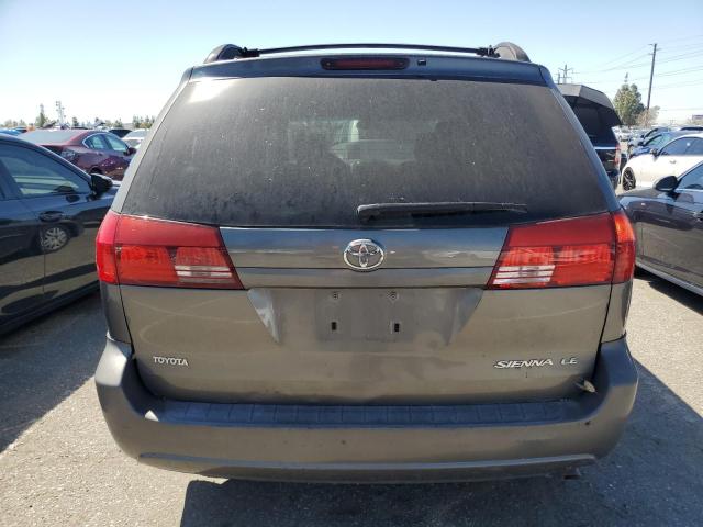 5TDZA23C84S130021 - 2004 TOYOTA SIENNA CE GRAY photo 6