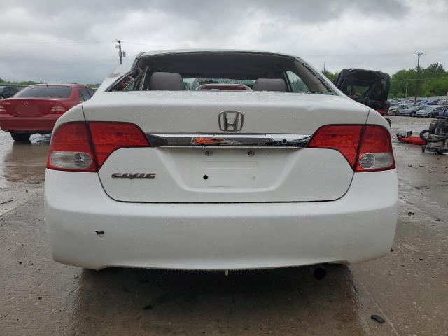 2HGFA1F55AH537008 - 2010 HONDA CIVIC LX WHITE photo 6