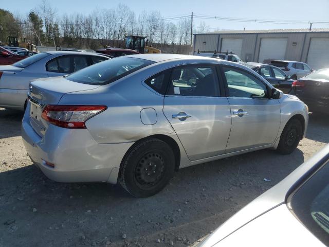 3N1AB7AP2EY335960 - 2014 NISSAN SENTRA S SILVER photo 3