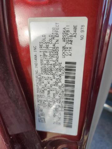 5TBRT34183S401325 - 2003 TOYOTA TUNDRA ACCESS CAB SR5 BURGUNDY photo 12