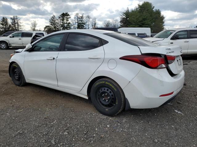 5NPDH4AE0GH665165 - 2016 HYUNDAI ELANTRA SE WHITE photo 2