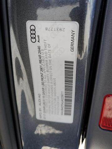 WAUB4CF54JA029611 - 2018 AUDI S5 PREMIUM PLUS ნაცრისფერი ფოტო 12