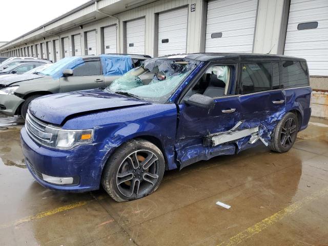 2FMGK5C81FBA20171 - 2015 FORD FLEX SEL BLUE photo 1