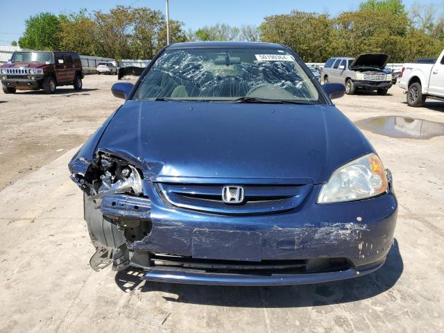 1HGEM22962L053659 - 2002 HONDA CIVIC EX BLUE photo 5