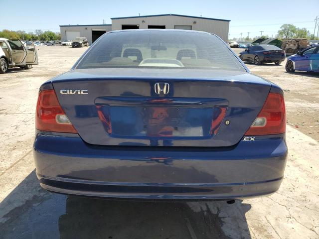 1HGEM22962L053659 - 2002 HONDA CIVIC EX BLUE photo 6