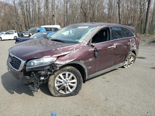 5XYPG4A31KG480640 - 2019 KIA SORENTO L BURGUNDY photo 1