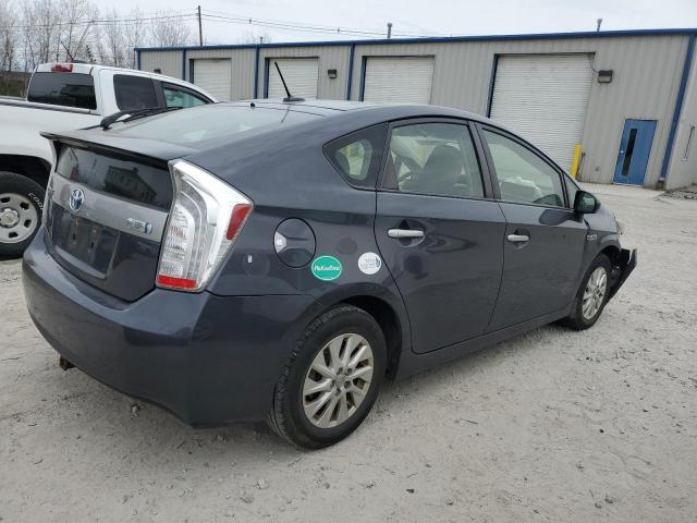 JTDKN3DP6D3046567 - 2013 TOYOTA PRIUS PLUG GRAY photo 3