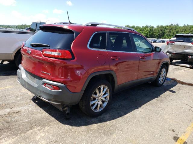 1C4PJLDS3GW257010 - 2016 JEEP CHEROKEE LIMITED RED photo 3