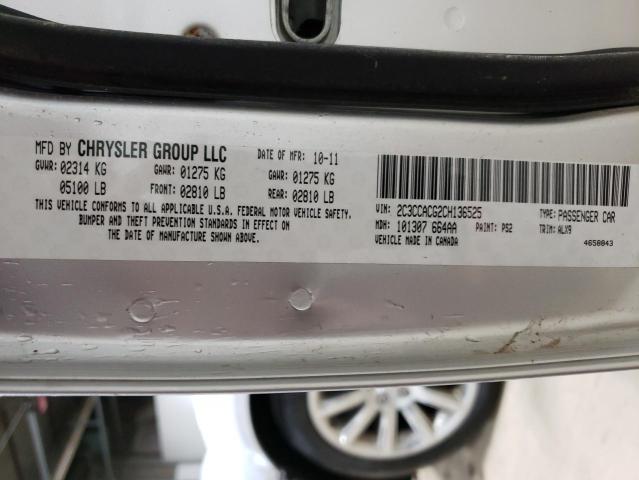 2C3CCACG2CH136525 - 2012 CHRYSLER 300 LIMITED SILVER photo 12