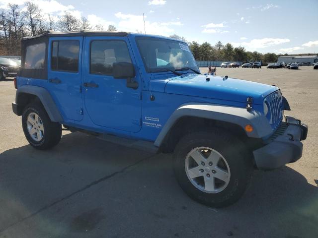 1C4HJWDG6CL141152 - 2012 JEEP WRANGLER SPORT ლურჯი ფოტო 4