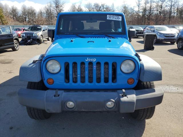 1C4HJWDG6CL141152 - 2012 JEEP WRANGLER SPORT ლურჯი ფოტო 5