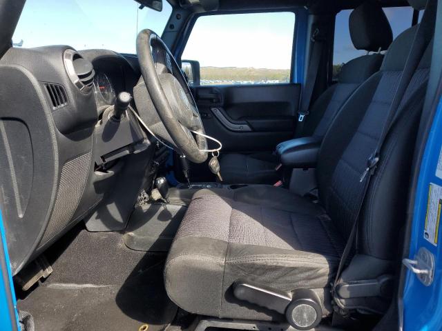 1C4HJWDG6CL141152 - 2012 JEEP WRANGLER SPORT ლურჯი ფოტო 7