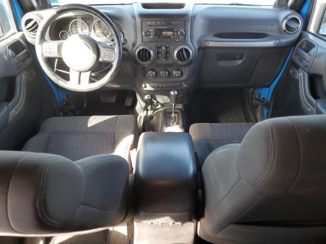 1C4HJWDG6CL141152 - 2012 JEEP WRANGLER SPORT ლურჯი ფოტო 8