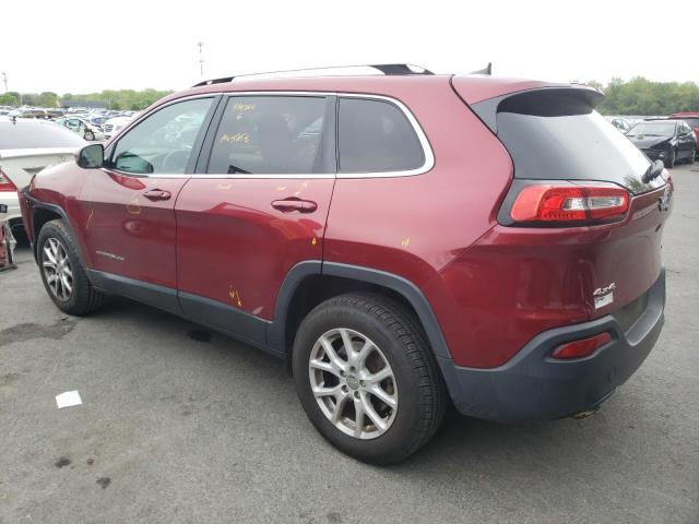 1C4PJMCB8GW255048 - 2016 JEEP CHEROKEE LATITUDE RED photo 2