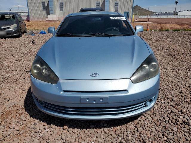 KMHHM66D67U249213 - 2007 HYUNDAI TIBURON GS BLUE photo 5