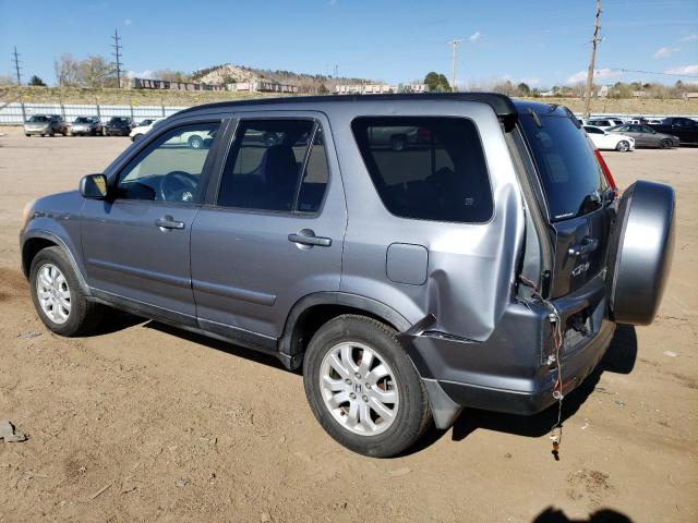 JHLRD78946C003095 - 2006 HONDA CR-V SE GRAY photo 2