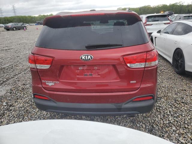 5XYPG4A39GG147495 - 2016 KIA SORENTO LX RED photo 6