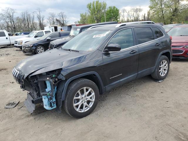 1C4PJMCS2EW151376 - 2014 JEEP CHEROKEE LATITUDE BLACK photo 1