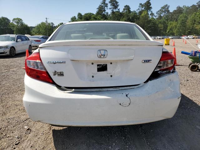 2HGFB2F60CH554894 - 2012 HONDA CIVIC HF WHITE photo 6