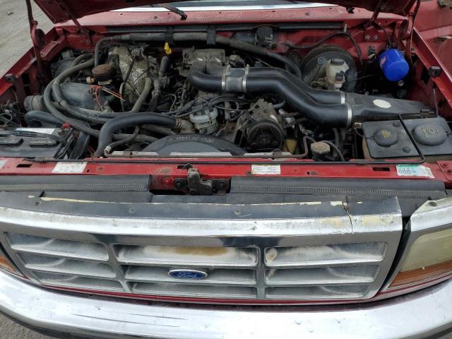 1FTHX25G8VEB95100 - 1997 FORD F250 BURGUNDY photo 11