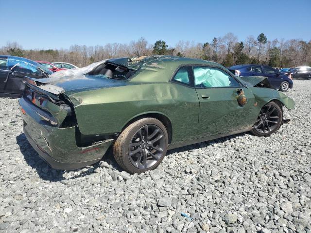 2C3CDZFJ8MH526811 - 2021 DODGE CHALLENGER R/T SCAT PACK GREEN photo 3