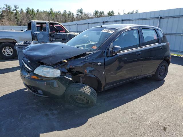 KL1TD66627B747086 - 2007 CHEVROLET AVEO BASE BLACK photo 1