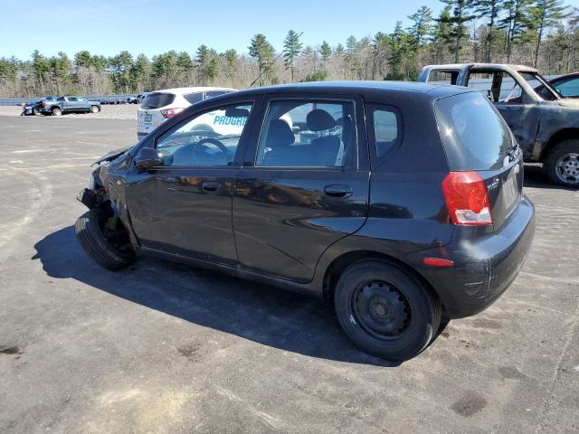 KL1TD66627B747086 - 2007 CHEVROLET AVEO BASE BLACK photo 2