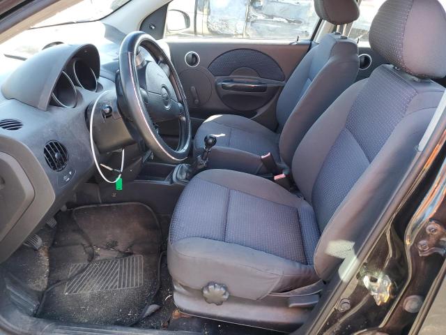 KL1TD66627B747086 - 2007 CHEVROLET AVEO BASE BLACK photo 7