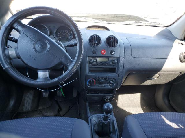 KL1TD66627B747086 - 2007 CHEVROLET AVEO BASE BLACK photo 8