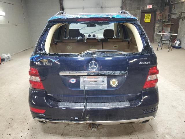 4JGBB8GB0BA654269 - 2011 MERCEDES-BENZ ML 350 4MATIC BLUE photo 6
