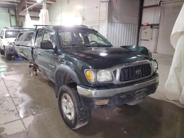 5TEWN72N02Z078472 - 2002 TOYOTA TACOMA XTRACAB GREEN photo 1