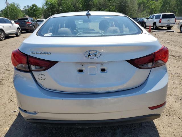 5NPDH4AE5GH751183 - 2016 HYUNDAI ELANTRA SE SILVER photo 6