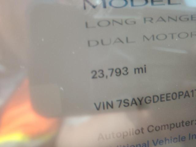 7SAYGDEE0PA178416 - 2023 TESLA MODEL Y GRAY photo 9