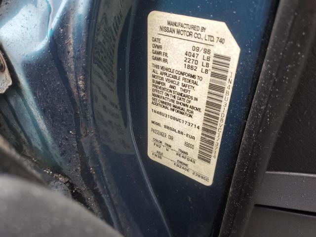 1N4BU31D8VC173714 - 1997 NISSAN ALTIMA XE BLUE photo 12