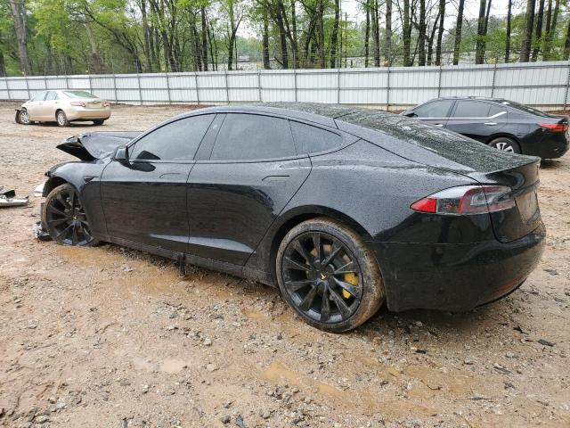 5YJSA1E24LF399975 - 2020 TESLA MODEL S BLACK photo 2