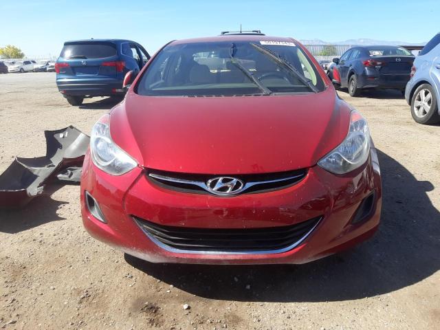 KMHDH4AE7BU132448 - 2011 HYUNDAI ELANTRA GLS RED photo 5