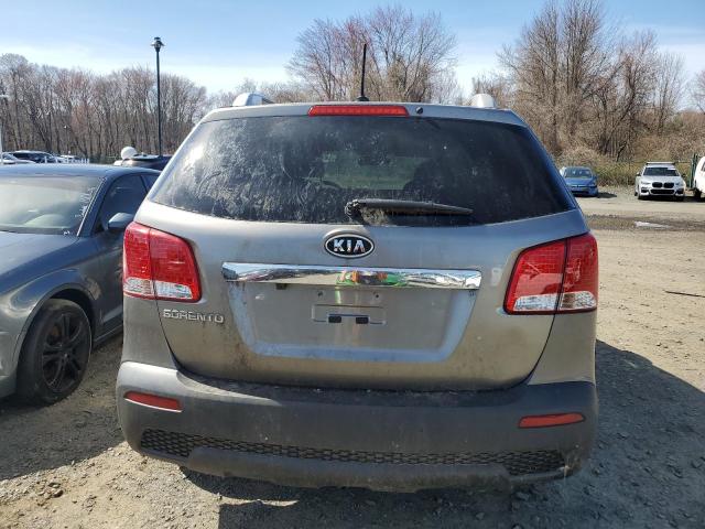 5XYKTDA68DG316367 - 2013 KIA SORENTO LX GRAY photo 6