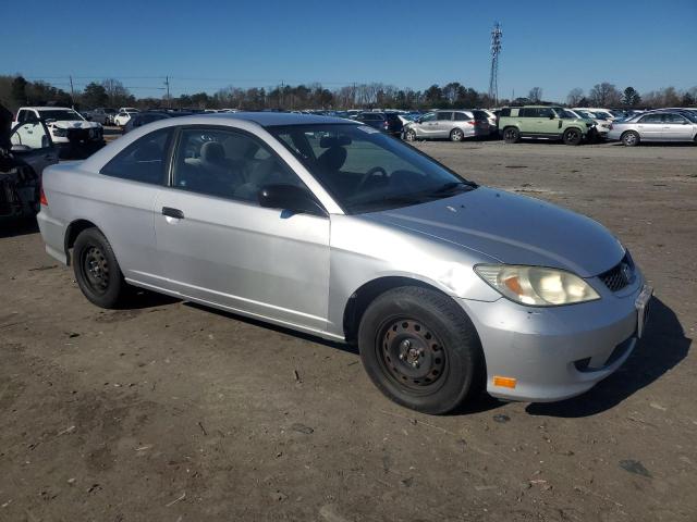 1HGEM22155L012793 - 2005 HONDA CIVIC DX VP SILVER photo 4