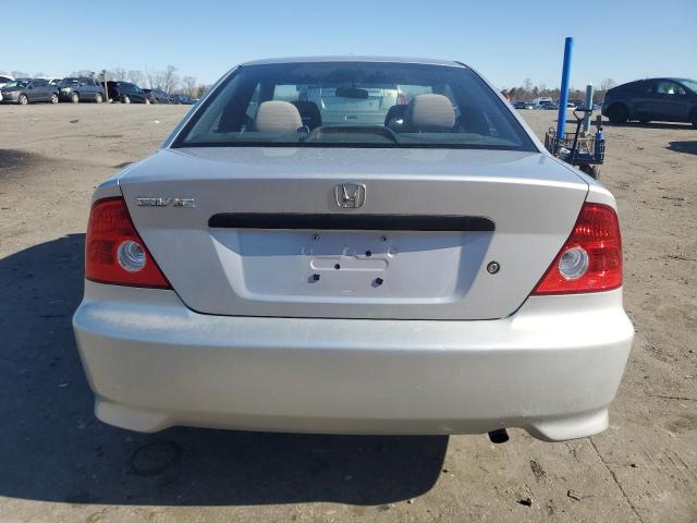 1HGEM22155L012793 - 2005 HONDA CIVIC DX VP SILVER photo 6