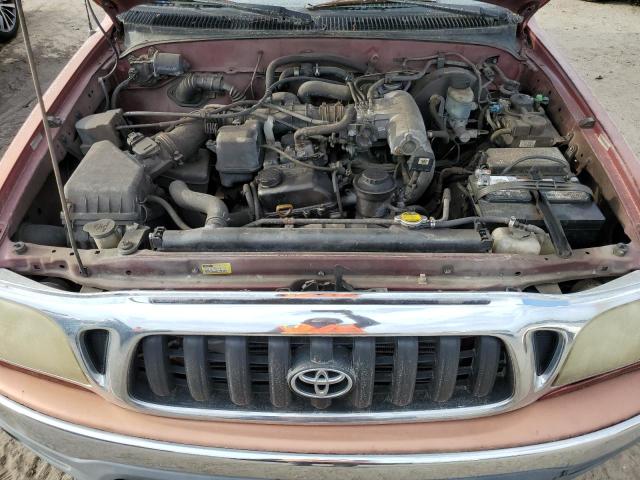 5TEGM92N11Z819617 - 2001 TOYOTA TACOMA DOUBLE CAB PRERUNNER RED photo 11