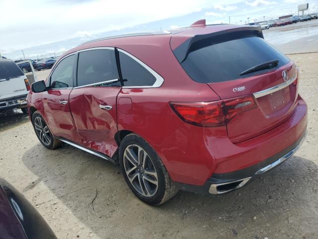 5J8YD3H87JL001442 - 2018 ACURA MDX ADVANCE RED photo 2