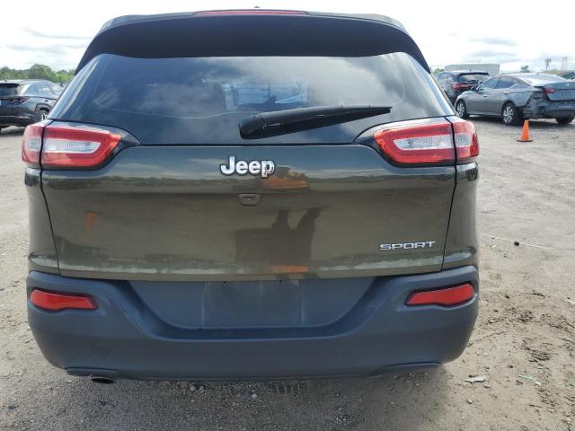 1C4PJLAB5GW127959 - 2016 JEEP CHEROKEE SPORT GREEN photo 6