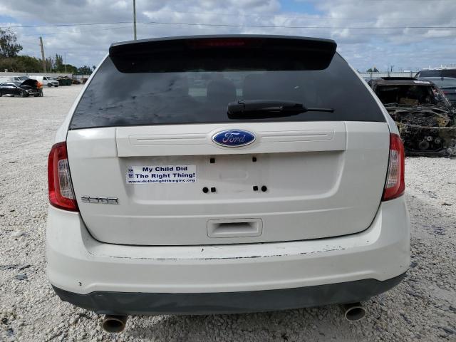 2FMDK3GC5BBB23626 - 2011 FORD EDGE SE WHITE photo 6