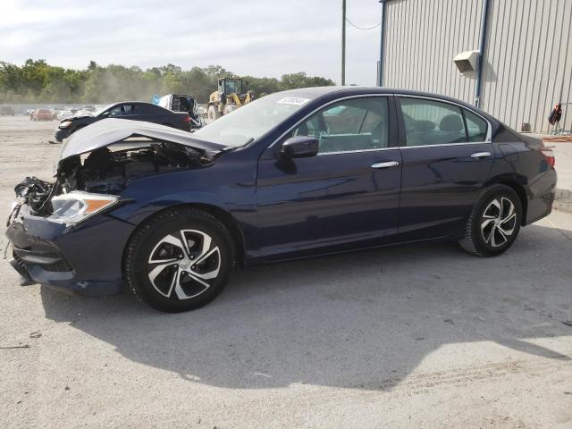 1HGCR2F30HA047083 - 2017 HONDA ACCORD LX BLUE photo 1