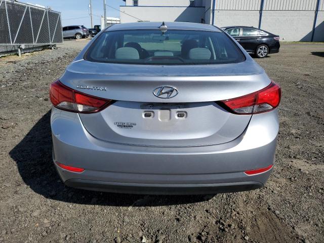 5NPDH4AE3GH762960 - 2016 HYUNDAI ELANTRA SE SILVER photo 6